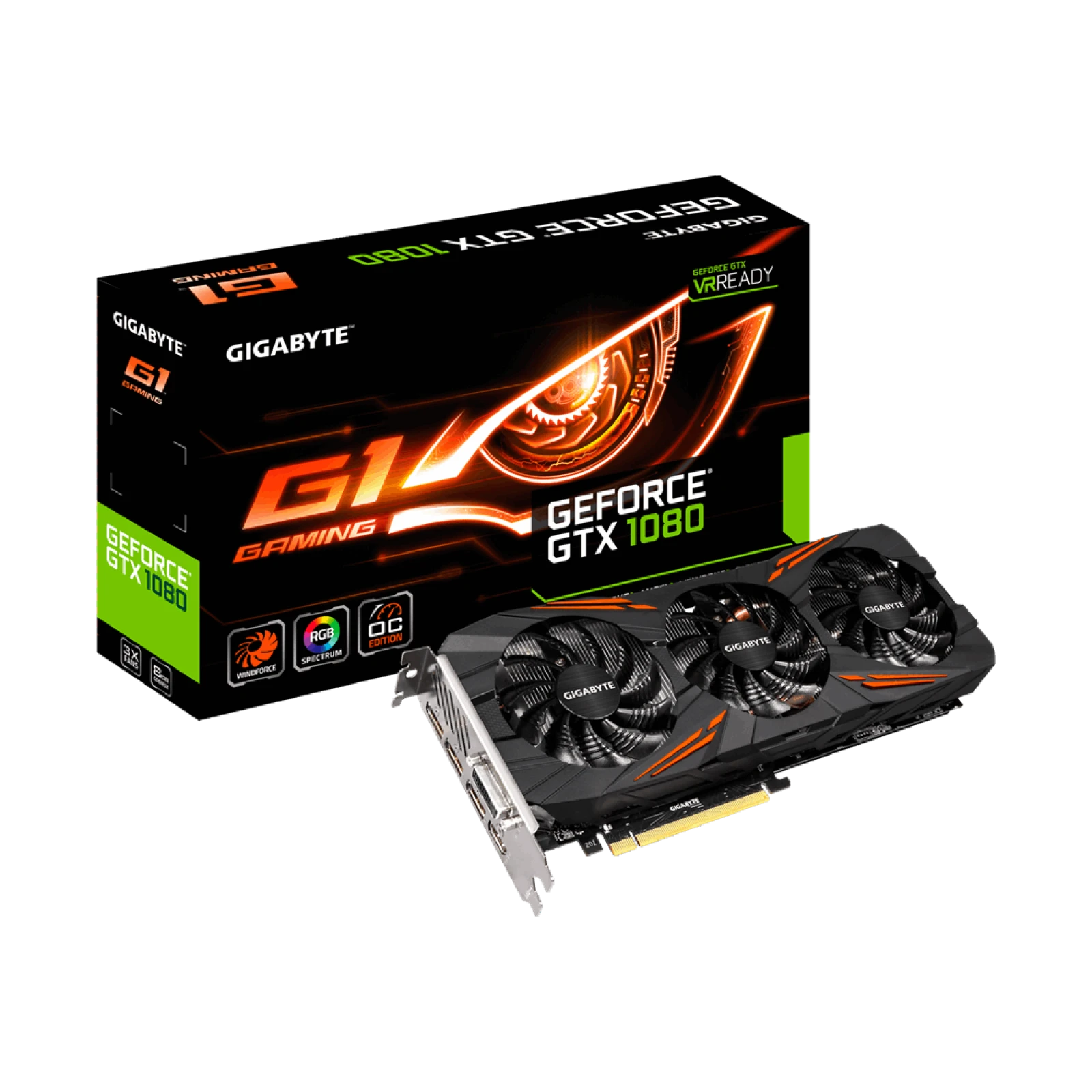 VGA GIGABYTE GTX 1080 8GB 3FAN