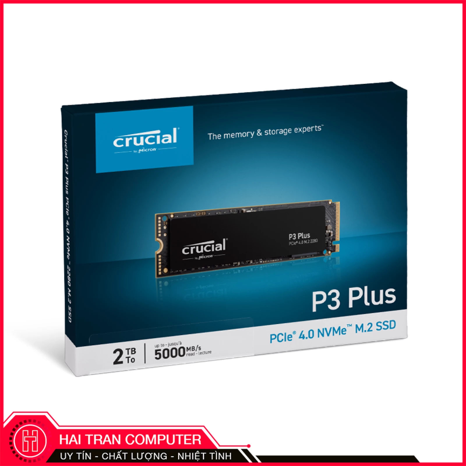 Ổ cứng SSD Crucial P3 Plus NVMe 1TB M2 2280 Pcle Gen4x4