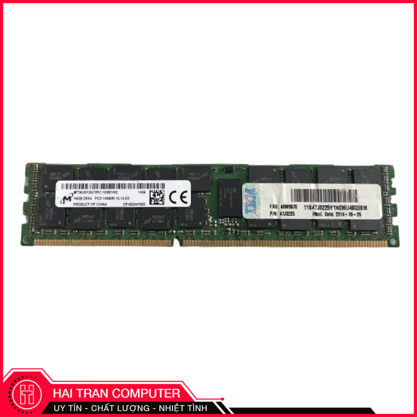 Ram DDR3 ECC Registered 16GB 1866Mhz
