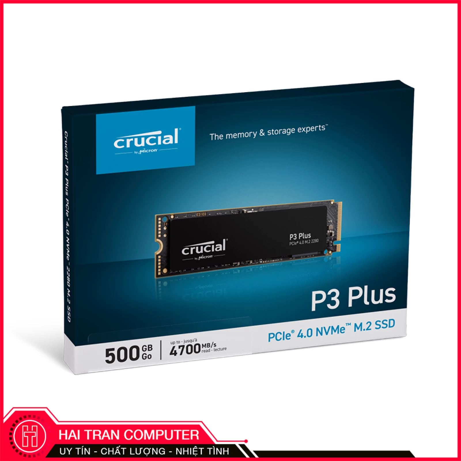 Ổ cứng SSD M2-PCIe 500GB Crucial P3 Plus NVMe